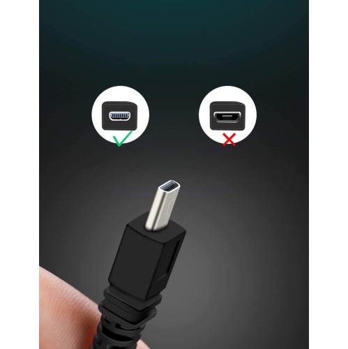 2 Pack USB Battery Charger Data Sync Cable Cord for Sony Camera Cybershot DSC-W800 W810 W830 W330 s/b/p/r