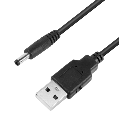 5V DC Coiled Power Cable,USB to DC 4.0mm x 1.7mm Plug Spring Charging Cord for USB Lights, USB Fans, Cartoon
