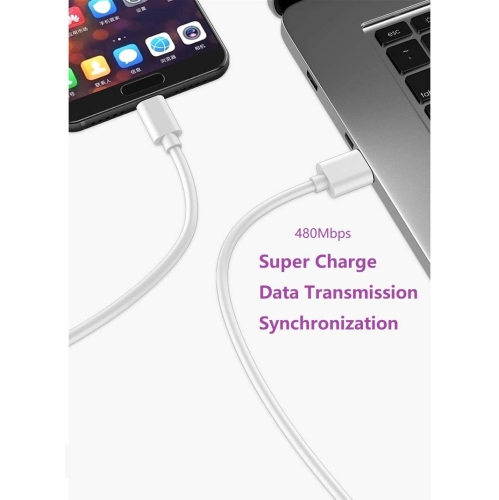 Câble de chargement de rechange Super pour Huawei P30 Pro 5&nbsp;A avec câble USB type C superchargé, 6,6FT Super Fast charge type C