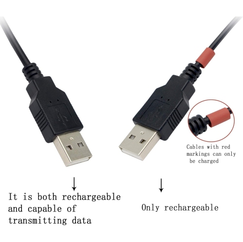 3.2 Feet USB Splitter Cable, USB 2.0A Female to Dual USB A Male Y Hub Adapter Cable YOUCHENG for Computers