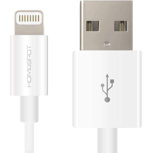 UNKNOWN  8" (0.6 Ft) USB Type A to Lightning Cable In White