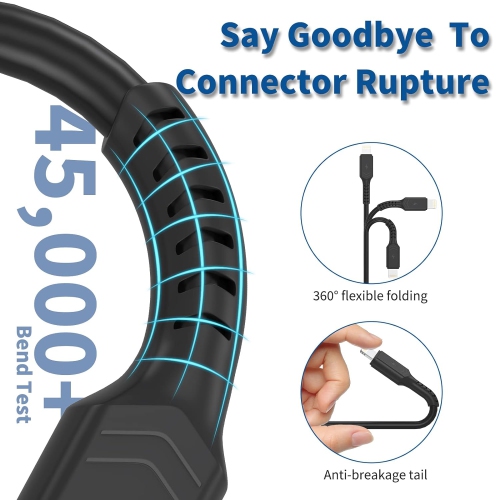 Short Lightning Cable 1FT 5-Pack iPhone Charging Cable 1 Foot USB A to Lightning Cable Apple MFi Certified for iPhone