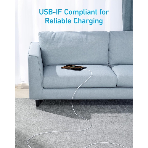 USB C Cable, 310 USB C to USB C Cable, (60W/3A) USB C Charger Cable Fast Charge for Samsung Galaxy S23,