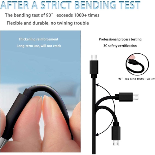 5ft Micro USB Charging Cable Cord Fit for Kindle eReaders and Fire Tablets, Kindle Paperwhite