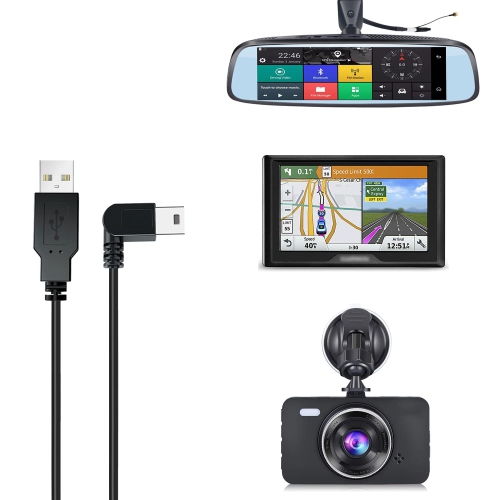 Charging Cable for Dash Cam,6.5 Ft Mini USB Dash Camera Mirror Dash Cam GPS Power Cord,Fit