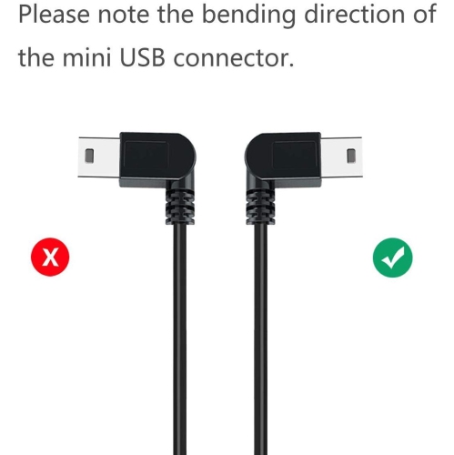 Charging Cable for Dash Cam,6.5 Ft Mini USB Dash Camera Mirror Dash Cam GPS Power Cord,Fit