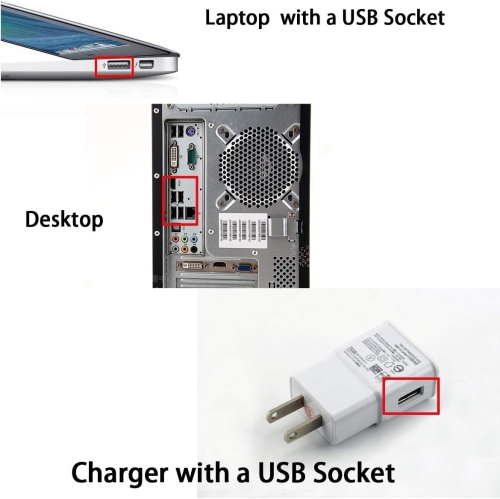 USB to DC 5.5mm 2.1mm 5v 9v 12v Power Charging Cable