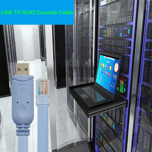 USB Console Cable,USB to RJ45 for Cisco Switch Console with FTDI Chip Compatible Cisco, NETGEAR, Ubiquity,