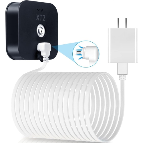 Câble micro USB de 10 pi XT XT2 de Blink avec adaptateur de chargeur, brique de chargeur et extrémité micro USB à angle droit de 90 degrés