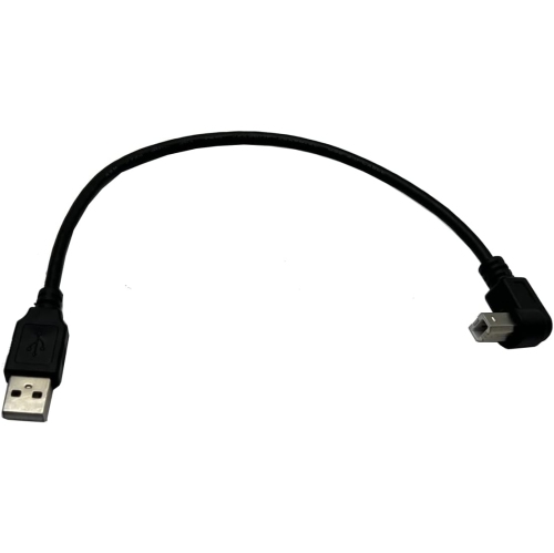 Angled Printer Cable; 2Pack USB to Printer Adapter Cables;90 Degree USB 2.0 A Male to B Male Down Angle Plug