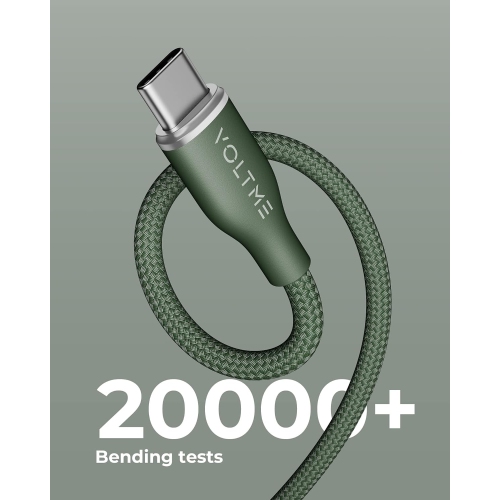 [ Paquet de 2 ] Câble 60&nbsp;W USB A vers C Câble USB C 2,0 en nylon de qualité supérieure, résistance de 56K m, Câble QC 3,0 de type C compatible