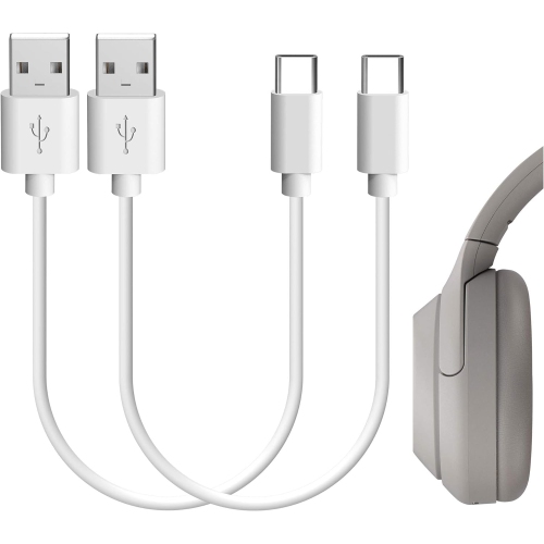 USB Headphones Short Charger Cable Compatible with Sony WH-1000XM5 1000XM4 1000XM3 XB910N CH710N WHXB700