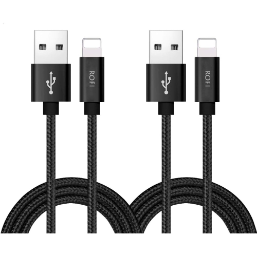 UNKNOWN  Charger Cable Compatible for Phone, [2Pack] Nylon Braided Phone Cable Fast Charging USB Cord Replacement for Phone