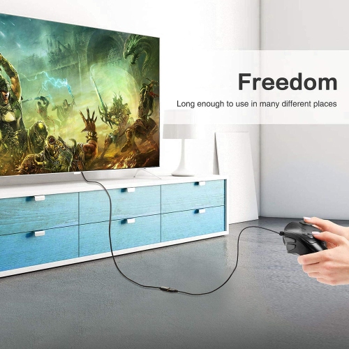 Câble de rallonge USB 3,0 de 6ft pi, rallonge USB 3,0 haute vitesse de type A mâle vers A femelle pour PlayStation, Xbox, USB