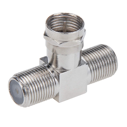 Répartiteur de câble de téléviseur, répartiteur d'antenne, 2 entrées, 1 sorties, paquet de 5 connecteurs F de type RG6 mâle à 2 femelle, câble