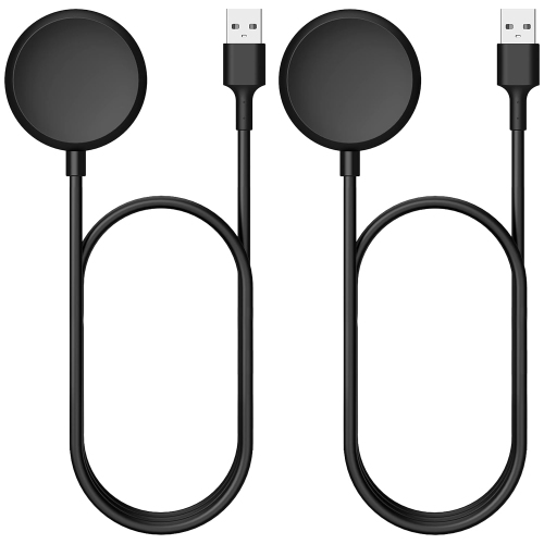 Câble de chargement USB compatible avec la montre Pixel Watch de Google (2, noir)