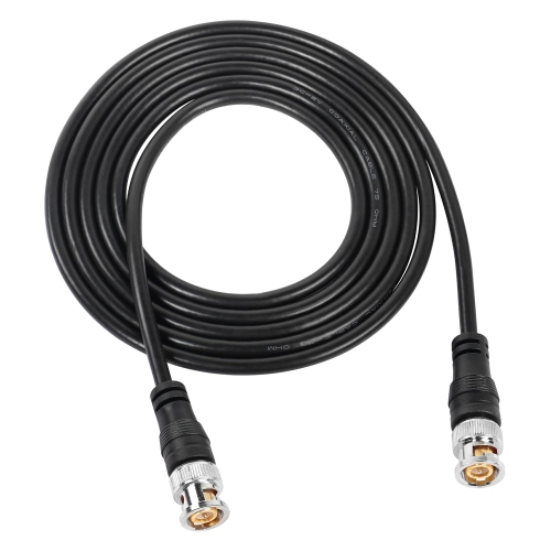 BNC Male to BNC Male Coaxial Cable Ultra Low Loss 50 ohm HD-SDI BNC Jumper Coax Extension Cable for Security