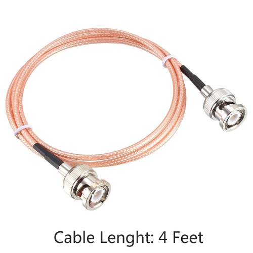 Coaxial Cable with BNC Male to BNC Male Connectors Low Loss Coax Cable RG316 50 Ohm 4 Ft