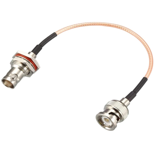 Coaxial Cable with BNC Bulkhead Female to BNC Male Connectors Low Loss Coax Cable RG316 50 Ohm 0.5 Ft