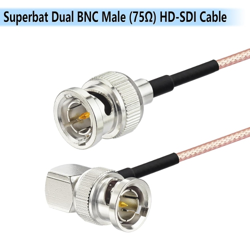 3G HD SDI Cable 50CM BNC Cable 75 Ohm for SDI Monitor Camera,Supports HD-SDI/3G-SDI/4K SDI Video Cable