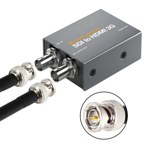 3FT SDI Cable, XRDS-RF HD-SDI Cable BNC to BNC Digital Video Cable RG59 BNC Cable Supports HD-SDI/3G/6G-SDI/4K/8K SDI