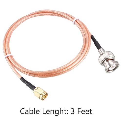 Coaxial Cable with BNC Male to SMA Male Connectors Low Loss Coax Cable RG316 50 Ohm 3 Ft
