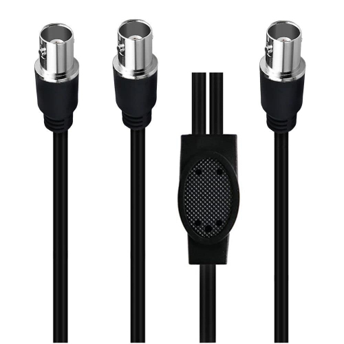 BNC Splitter Cable, BNC Female to Dual BNC Female Adapter Cable, BNC Coaxial Y Splitter Cable for CCTV System,