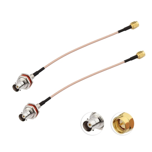 SMA to BNC Bulkhead Cable 50 Ohm SMA Male to BNC Female RG316 Coaxial Cable Jumper for Ham