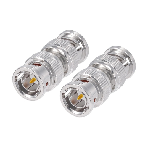 BNC Male to BNC Male Adapter 75 Ohm BNC Coupler Connector for 3G/6G HD SDI Cable Switcher CCTV Video