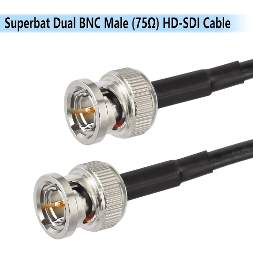 3G/6G HD SDI Cable BNC Cable Thin & Short for Cameras and Video Equipment,Supports
