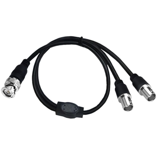 BNC Splitter Cable, BNC Male to Dual BNC Female Adapter Cable, BNC Coaxial Y Splitter Cable for CCTV System,
