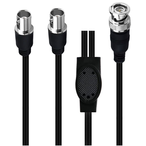 BNC Splitter Cable, BNC Male to Dual BNC Female Adapter Cable, BNC Coaxial Y Splitter Cable for CCTV System,