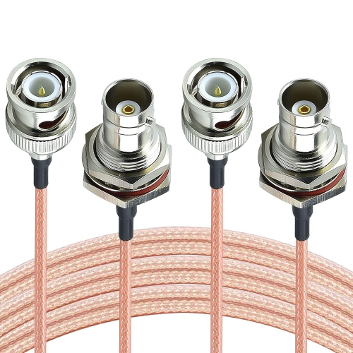 UNKNOWN  Bnc Extension Cable 10Ft Bnc Male to Bnc Female Bulkhead Mount Coaxial Cable 50 Ohm Sdi Cable Cctv Extension