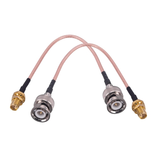 2Pcs BNC Male to SMA Female Connectors, 6'' Low Loss RG316 Coaxial Cable, SMA to BNC Adapter Antenna Cable