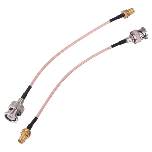 2Pcs BNC Male to SMA Female Connectors, 6'' Low Loss RG316 Coaxial Cable, SMA to BNC Adapter Antenna Cable