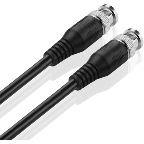 TNP SDI Cable Connectors RG6 Coaxial Cable Male to Male - Heavy Shielding, BNC to BNC Cord Connectors, HD SDI BNC