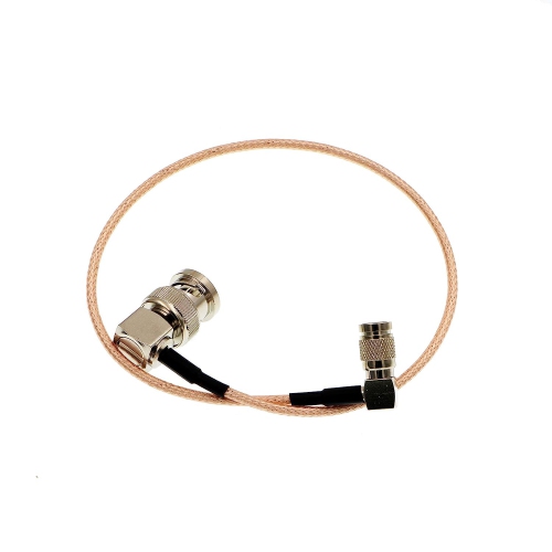 Right Angle DIN 1.0/2.3 Mini BNC to RG179 Right Angle BNC Coaxial Cable Video Cable for Blackmagic HyperDeck