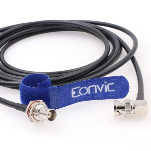 BNC Antenna Cable BNC Bulkhead Female to Right Angle BNC Male RG58 Coax Cable for GPS WiFi Antenna