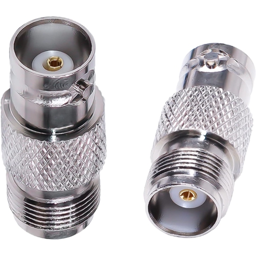 BNC to TNC Coax Adapter TNC Female to BNC Female RF Coaxial Connector for WiFi Antenna Extension Cable 2pcs