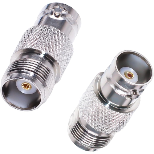 BNC to TNC Coax Adapter TNC Female to BNC Female RF Coaxial Connector for WiFi Antenna Extension Cable 2pcs