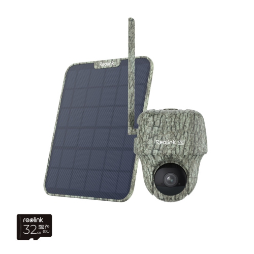 First 4K UHD 4G LTE Wildlife Camera with 360° View & Animal Recognition, No-Glow Night Vision, Battery/Solar-Powered Reolink Go Ranger PT