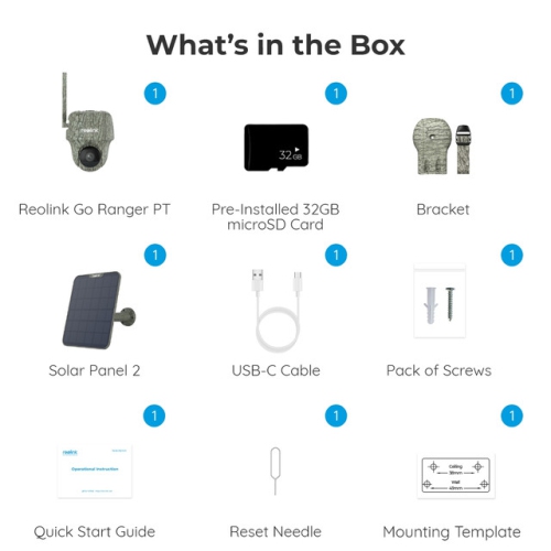 First 4K UHD 4G LTE Wildlife Camera with 360° View & Animal Recognition, No-Glow Night Vision, Battery/Solar-Powered Reolink Go Ranger PT