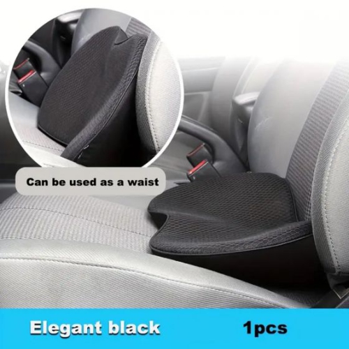 Memory Foam Car Seat Cushion, Suitable For Long-distance Car Driver Seats BLACK