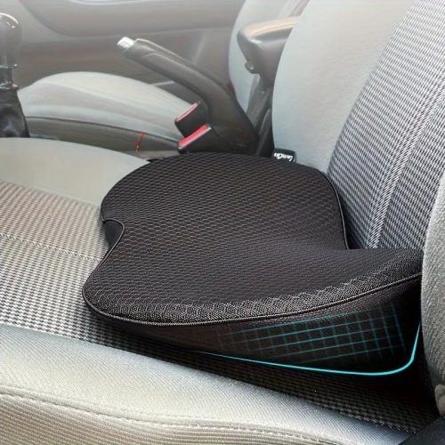 Memory Foam Car Seat Cushion, Suitable For Long-distance Car Driver Seats BLACK