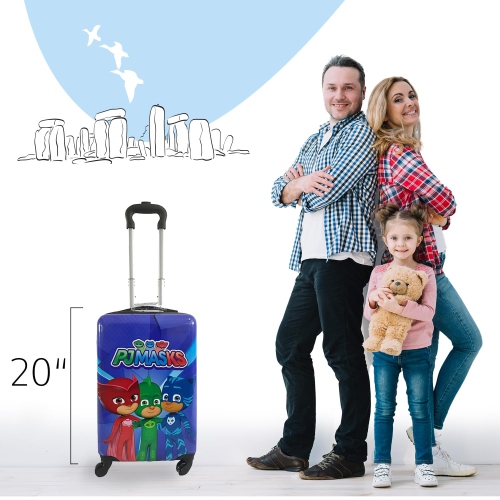 PJ Masks Kids Carry On Luggage 20" Hard-Side Travel Suitcase With Wheels
