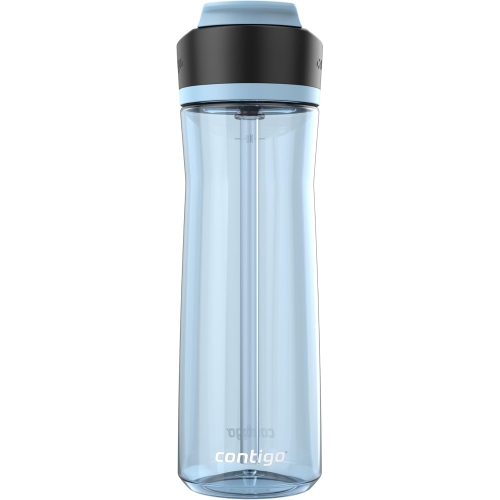 Contigo - bouteille d'eau avec couvercle antifuite et verrouillable, sans BPA, capacité 709 ml, bleu