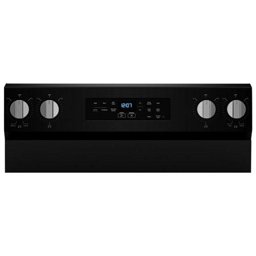 Cuisinière électrique autonome à 5 éléments avec four autonettoyant et friture à l'air chaud 5,3 pi³ 30 po de Maytag - Noir