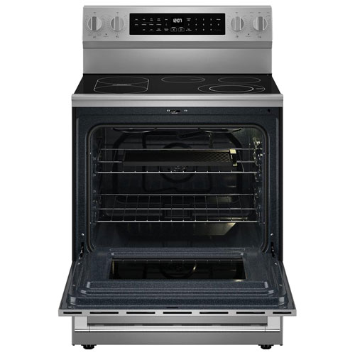 Cuisinière électrique à 5 éléments avec convection véritable et friture à l'air chaud 5,3 pi³ 30 po de Maytag - Acier inoxydable