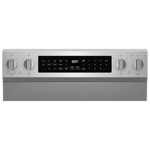 Cuisinière électrique à 5 éléments avec convection véritable et friture à l'air chaud 5,3 pi³ 30 po de Maytag - Acier inoxydable