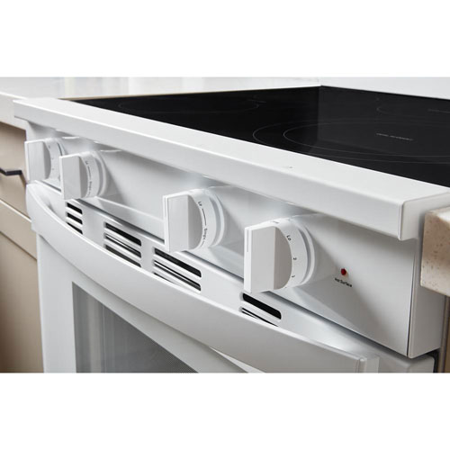 Whirlpool 30" 5.3 Cu. Ft. True Convection 5-Element Freestanding Electric Range - White